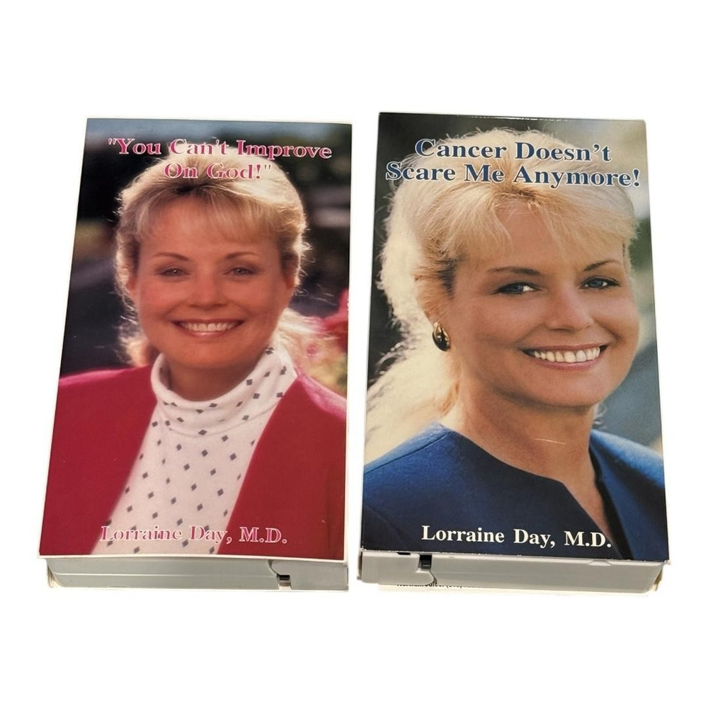 Lorraine Day VHS Lot Cancer Doesn't Scare Me Anymore You Can't Improve On God